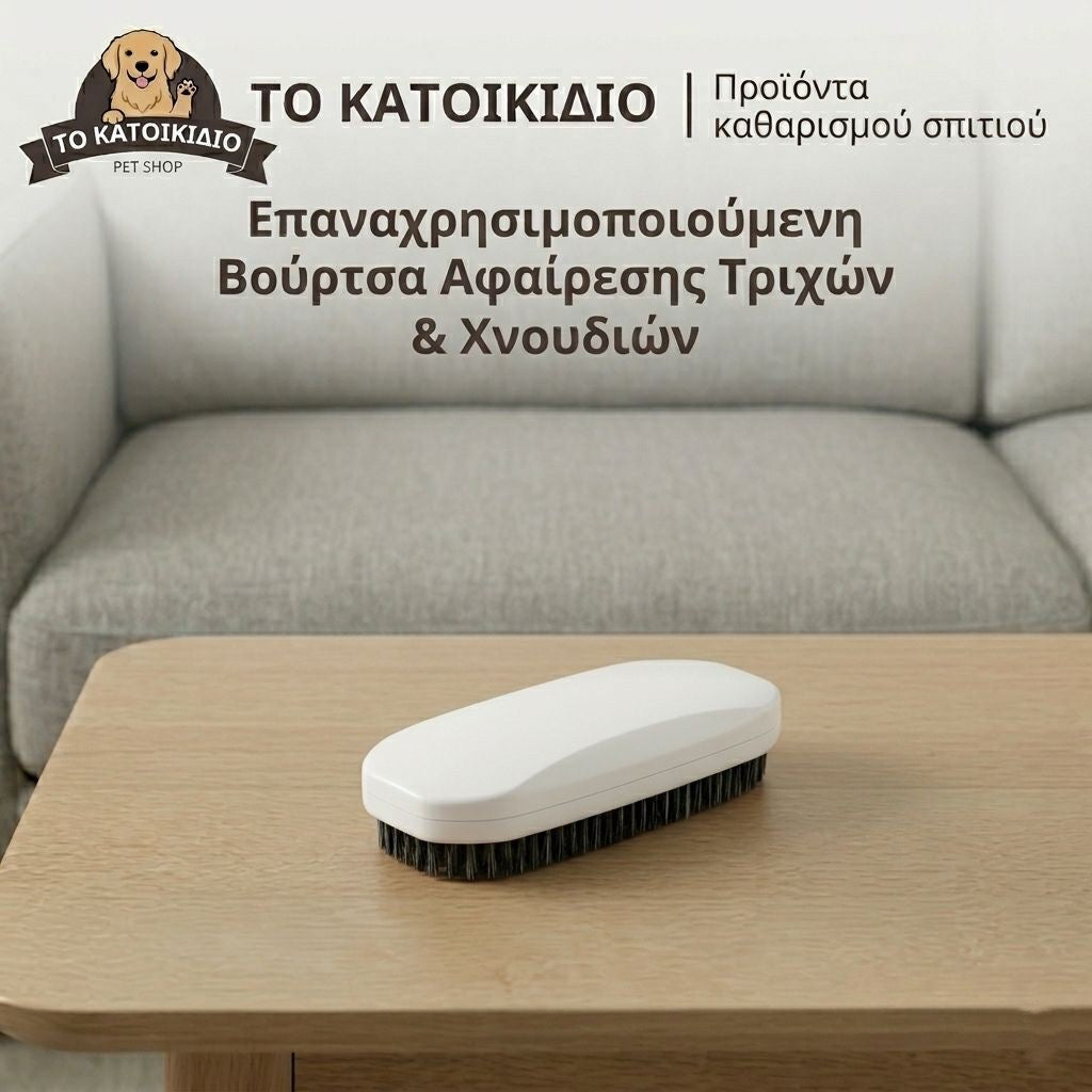 Επαναχρησιμοποιούμενη Βούρτσα Αφαίρεσης Τριχών & Χνουδιών – Για Ρούχα & Έπιπλα