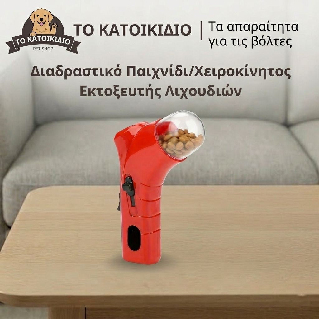 Διαδραστικός Εκτοξευτής Λιχουδιών – Παιχνίδι Εκπαίδευσης & Επιβράβευσης