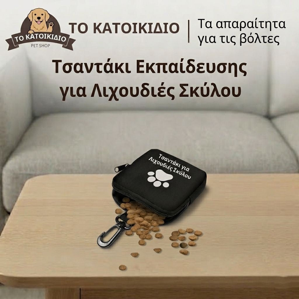 Πρακτικό Τσαντάκι Εκπαίδευσης & Μεταφοράς για Λιχουδιές Σκύλου