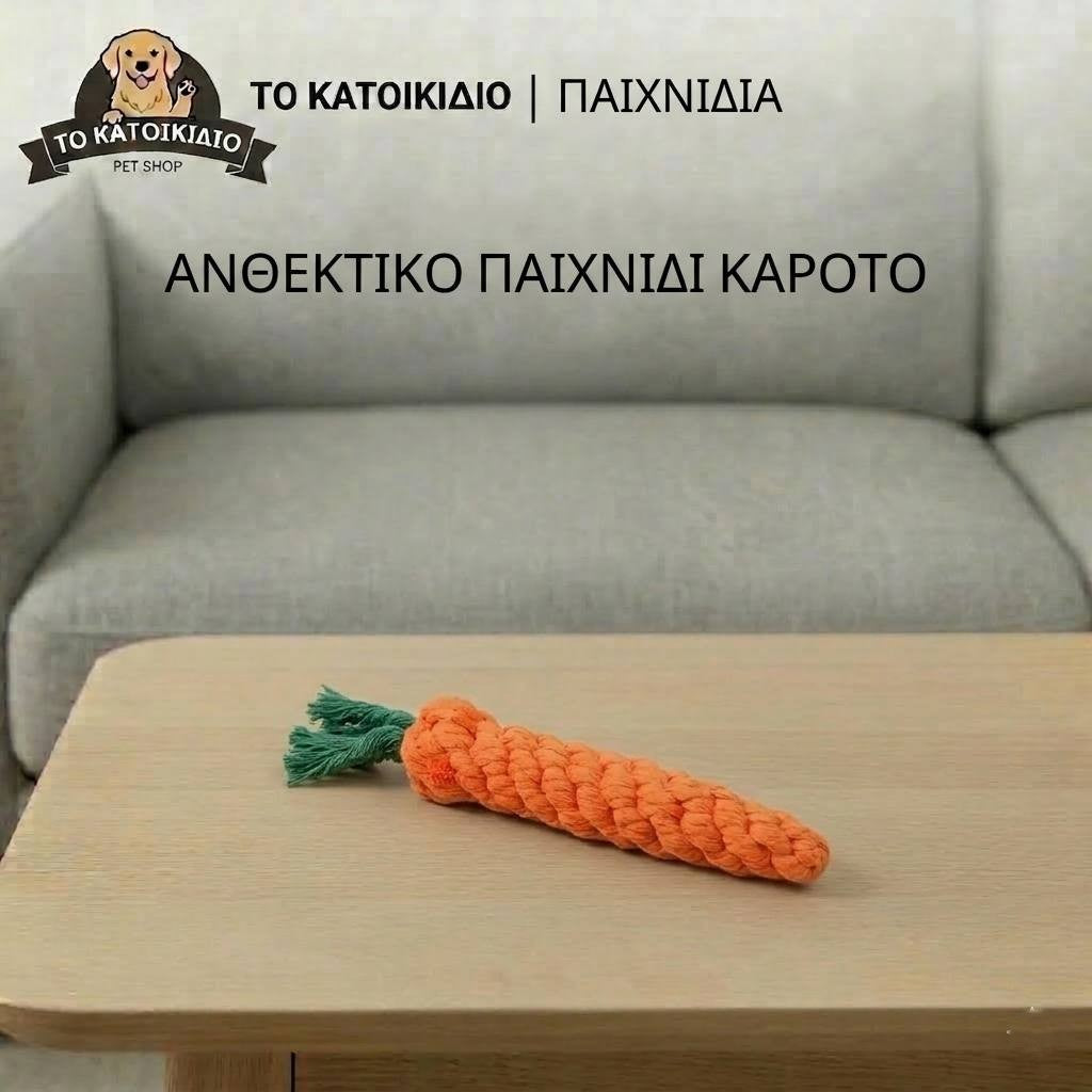 Ανθεκτικό Πλεκτό Παιχνίδι Καρότο (22cm)