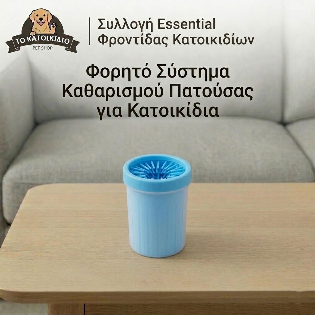 Φορητό Κυπελλάκι Καθαρισμού Πατούσας Σκύλου με Σιλικόνη