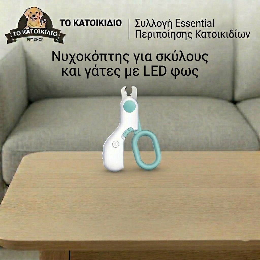 Νυχοκόπτης Κατοικίδιων με Επαναφορτιζόμενο LED Φως (Σκύλος/Γάτα)